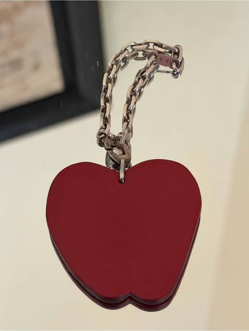 HERMES Hermes Keychain Bag Charm Fruit Apple Seasonal Men Women Red 20499999 - Picture 12 of 16
